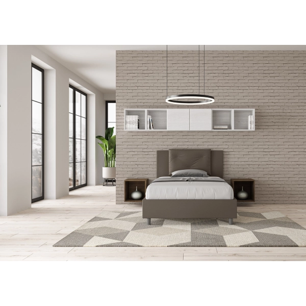 Bett Appia L.120 Basis D.210 und Cappuccino-Behälter