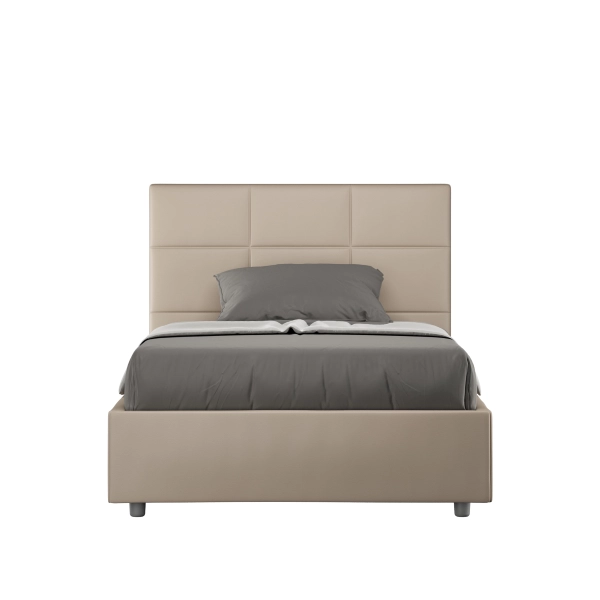 Mika Bett 120x210 mit taubengrauem Untergestell