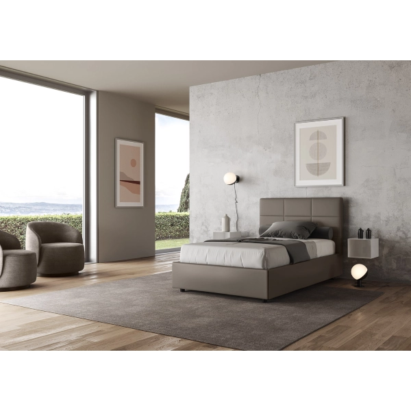 Mika-Bett 120x210 mit Cappuccino-Basis