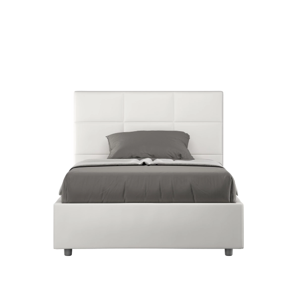 Bett Mika 120x210 Mesh und weißer Behälter