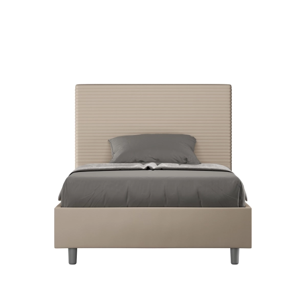 Focus Bett 120x210 taubengrauer Sockel und Behälter