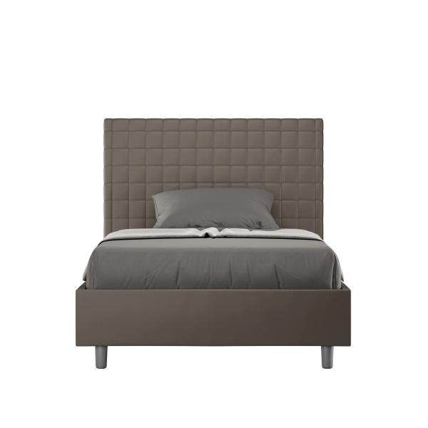 Sonniges Bett 120x210 mit Cappuccino-Basis