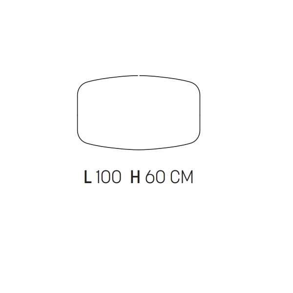 Espejo de baño BRAVE 100 cm con aplique LED