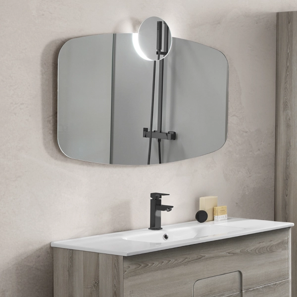 Miroir salle de bain BRAVE 120 cm avec applique LED