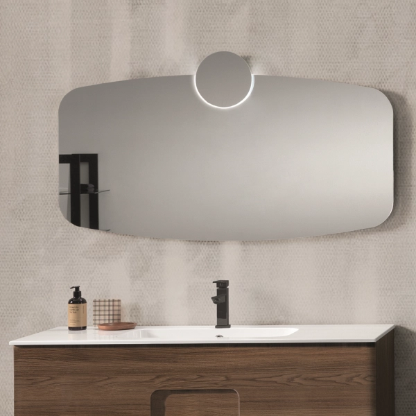Miroir salle de bain BRAVE 120 cm avec applique LED