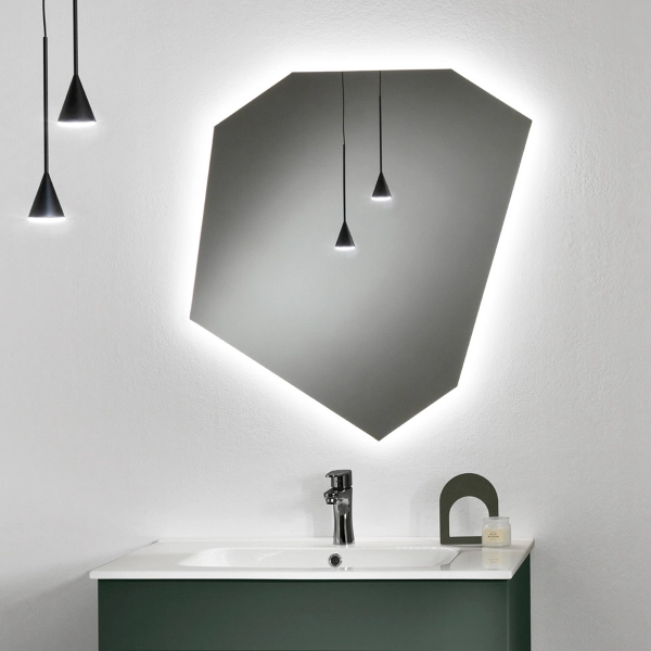 Espejo de baño con retroiluminación LED SELF 75 cm