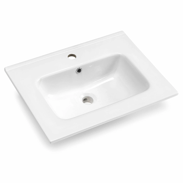 Mueble de baño suspendido HAITI de 60 cm acabado alerce blanco