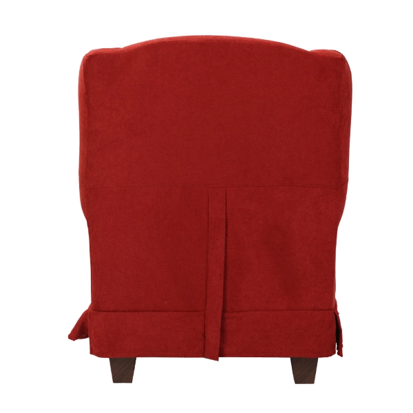 BERGERE padded armchair in Bordeaux removable fabric