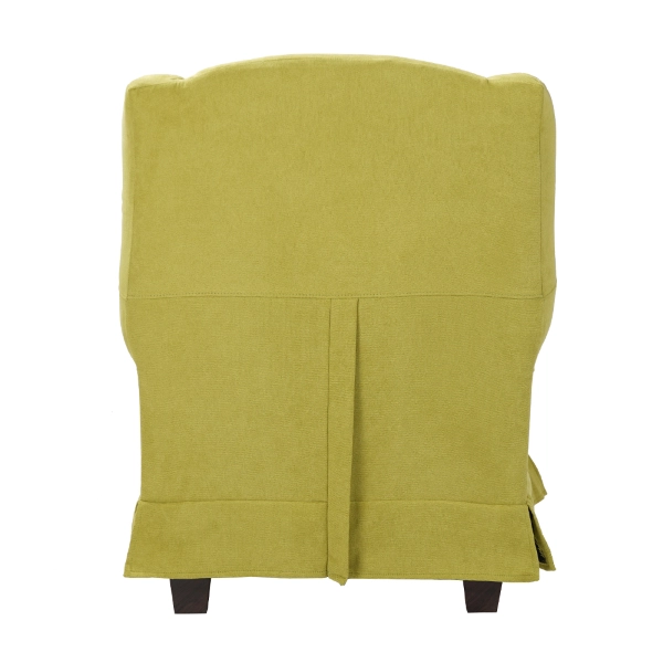 BERGERE padded armchair in removable Lime fabric