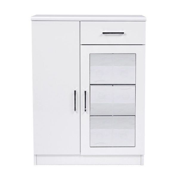 Armoire polyvalente CRYSTAL 2 portes avec miroir