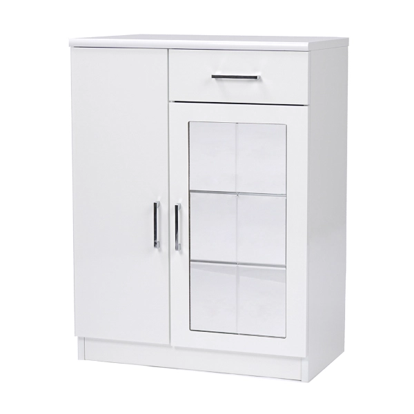 Armoire polyvalente CRYSTAL 2 portes avec miroir