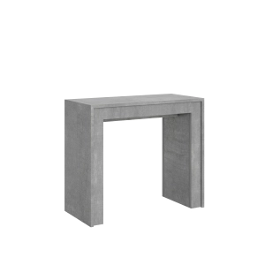 Extending console table 90x42/198 cm Mia Small Concrete Gray