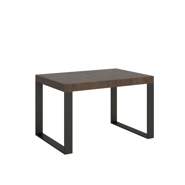 Mesa extensible 90x120/224 cm Tecno Nogal estructura Antracita