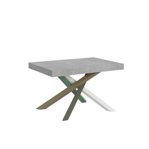 Mesa extensible 90x120/224 cm Volantis Cemento estructura 4/A