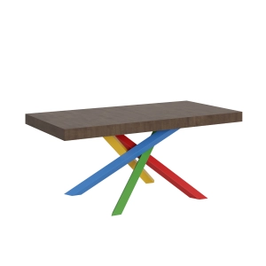 Table extensible 90x180/284 cm Volantis Noyer cadre 4/B