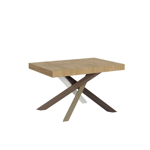 Mesa extensible 90x140/244 cm Volantis Roble Natural estructura 4/C