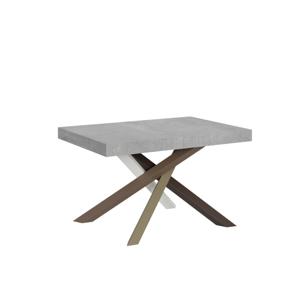 Mesa extensible 90x140/244 cm Volantis Cemento estructura 4/C