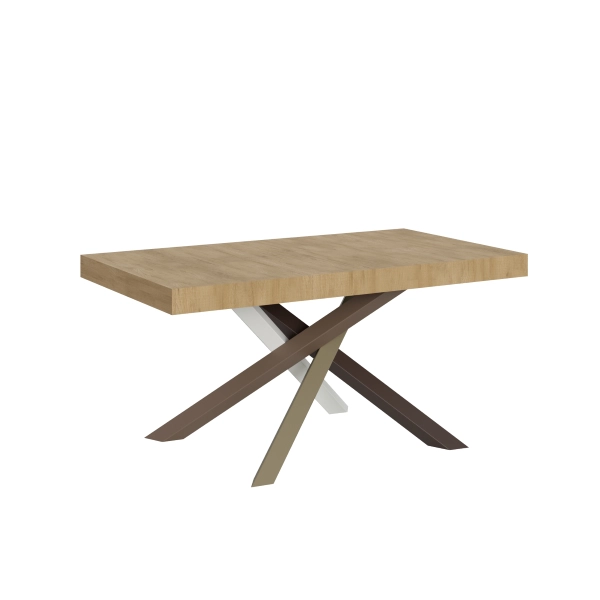 Mesa extensible 90x160/264 cm Volantis Roble Natural estructura multicolor 4/C