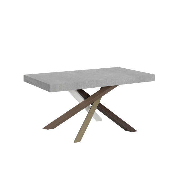 Mesa extensible 90x160/264 cm Volantis Cemento estructura multicolor 4/C