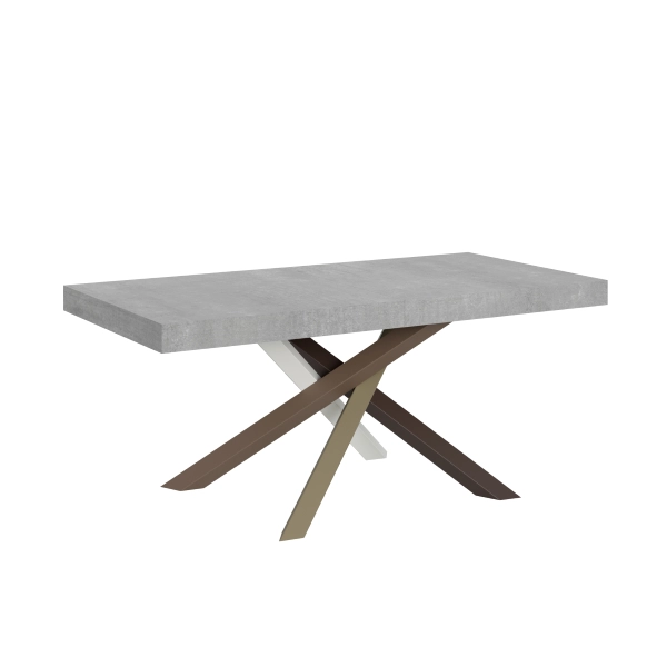 Mesa extensible 90x180/284 cm Volantis Cemento estructura multicolor 4/C