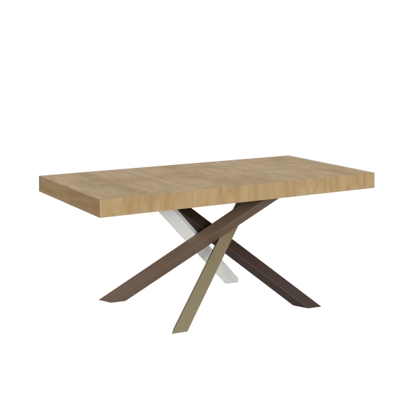 Mesa extensible 90x180/440 cm Volantis Roble Natural estructura multicolor 4/C