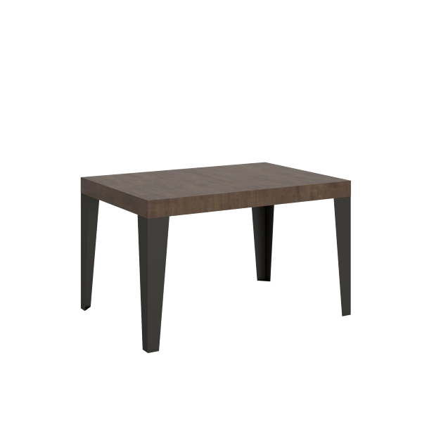 Mesa extensible 90x140/244 cm Flame Nogal estructura Antracita