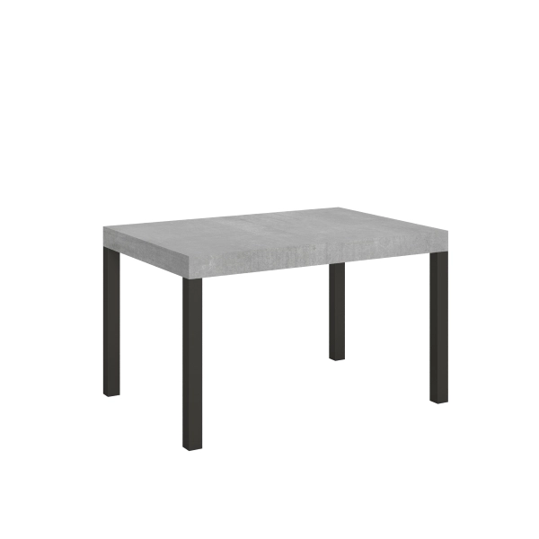Mesa extensible 90x140/244 cm Everyday Cemento estructura Antracita